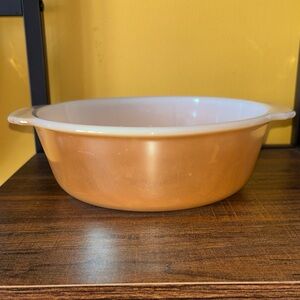 Fire King Peach Luster dish